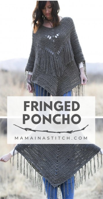 Free Crochet Pattern: Trails End Seamless Poncho