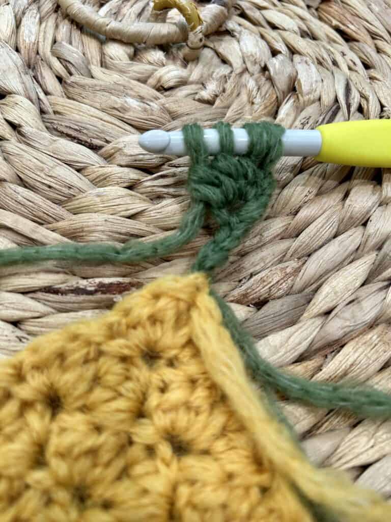 Crochet Color-Block Scarf