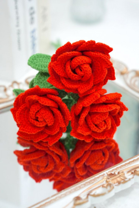 Create Your Own Crochet Rouge Rose Flower: A Step-by-Step Guide for Crafting Beautiful Handmade Florals