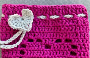 Create a Beautiful Heart-Shaped Drawstring Gift Bag with Crochet Patterns and Techniques