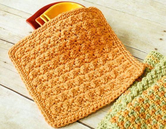 Crochet Textured Dishcloth Pattern