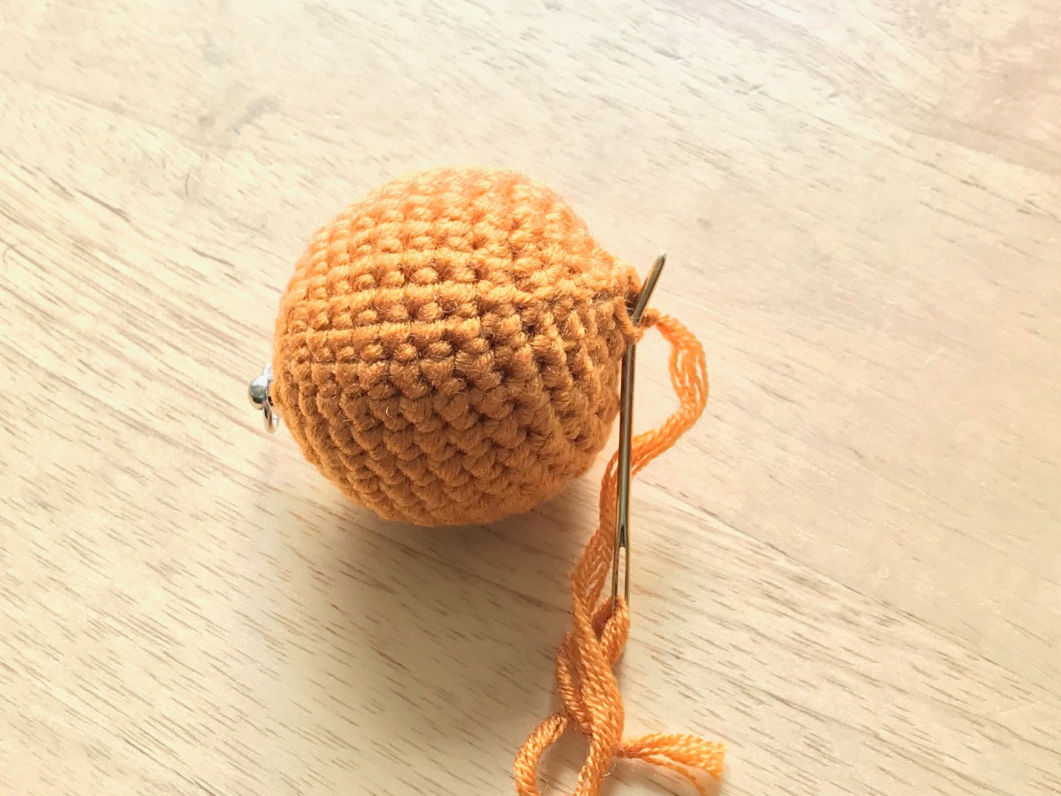 Handcrafted Crochet Basketball Key Chain: A Unique Sports-Inspired Accessory for Key Enthusiasts