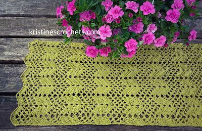 Enhance Your Dining Experience with a Crochet Chevron Stitch Table Runner