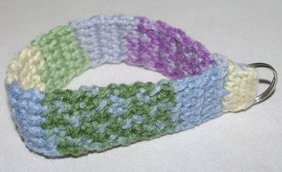 Crochet Wristlet Key Chain