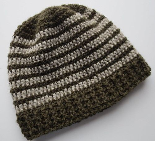 Crocheted Ribbed Hat
