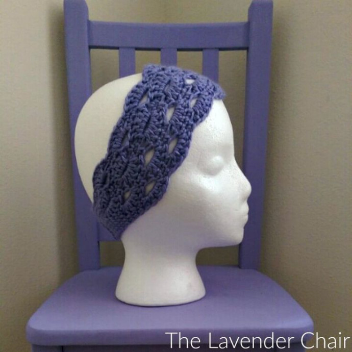 Crochet Stacked Shells Headband