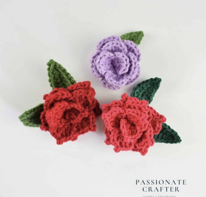 Easy Crochet Rose for Beginners- Free Pattern