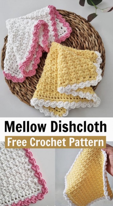 Mellow Dishcloth Crochet Pattern