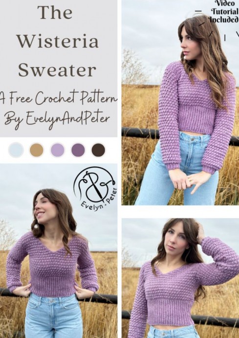 Crochet Wisteria Sweater