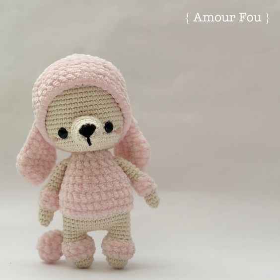 Crochet Rosa Poodle