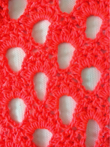 Crochet Coral Infinity Scarf