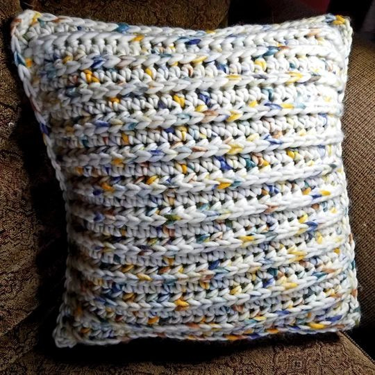 Crochet Pillow Cover