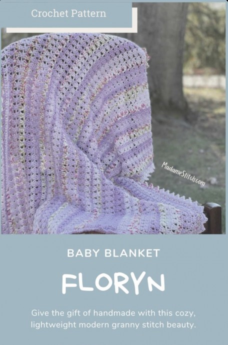 Free Crochet Pattern: Granny Stitch Baby Blanket