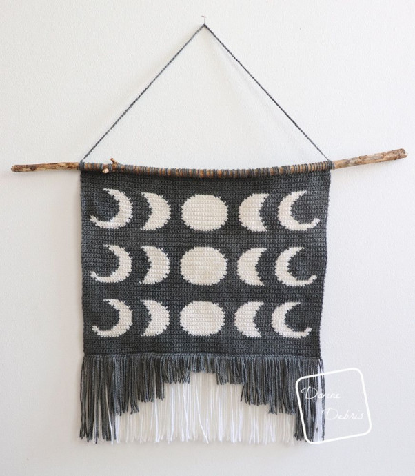 Create a Stunning Crochet Moon Phase Wall Hanging for Your Home Decor