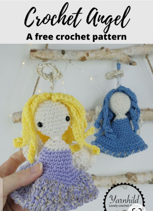 Cute Crochet Angel Ornament