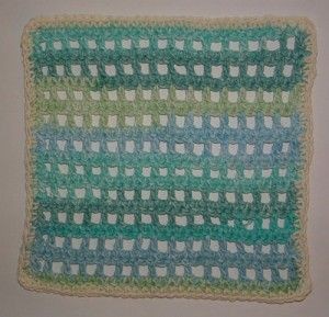Crochet Open Mesh Magic Dishcloth
