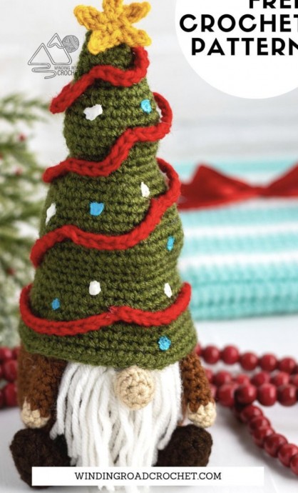 Crochet Christmas Tree Gnome