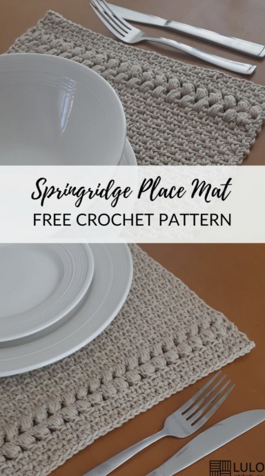 Crochet Place Mat Pattern