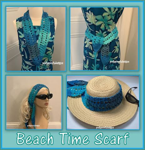 Crochet Beach Time Scarf