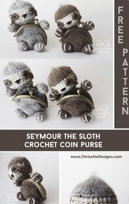 Seymour the Sloth Coin Purse