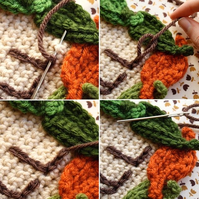 Create a Charming Crochet "I Love Fall" Sign for Your Autumn Decor