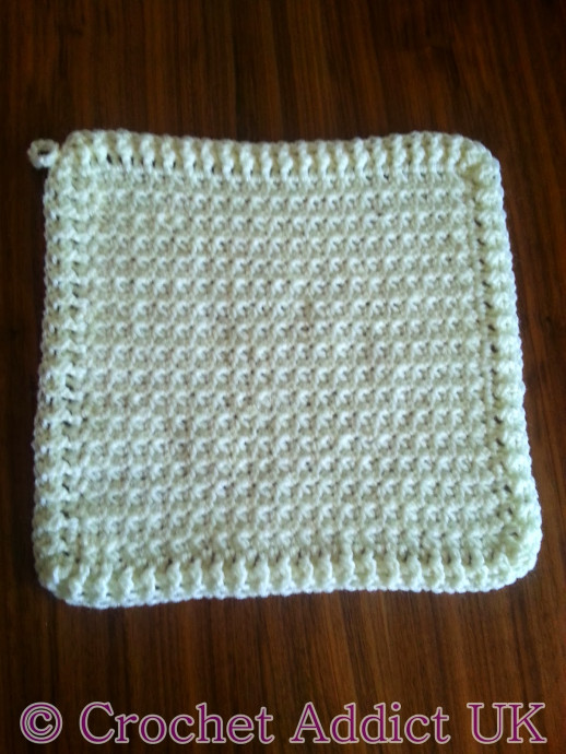 Crochet Waffle Washcloth