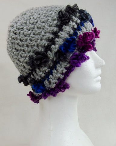 Crochet Flowers in the Mist Hat