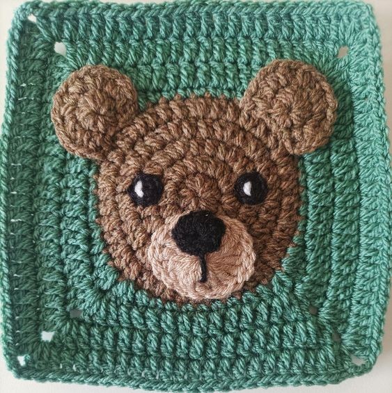 Crochet Bear Granny Square Pattern - Adorable DIY Crochet Project