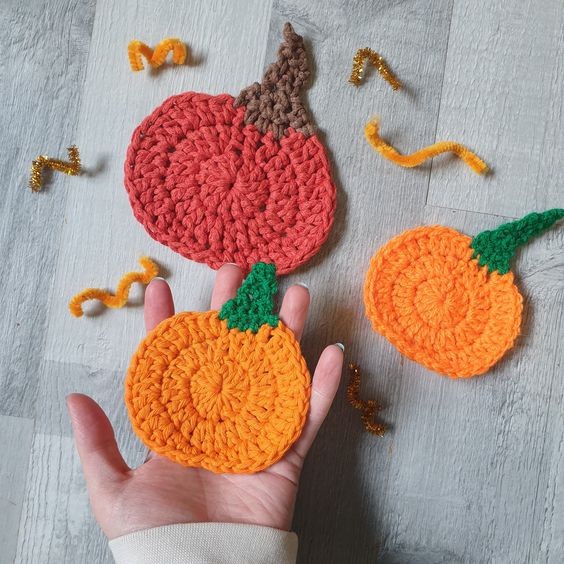 Create Adorable Crochet Pumpkin Coasters for Cozy Fall Decor