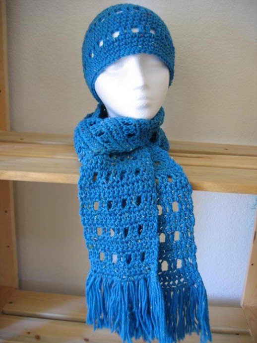 Create Your Stylish Crochet Open Block Scarf and Hat Set with Expert Guidance Create Your Stylish Crochet Open Block Scarf and Hat Set with Expert Guidance
