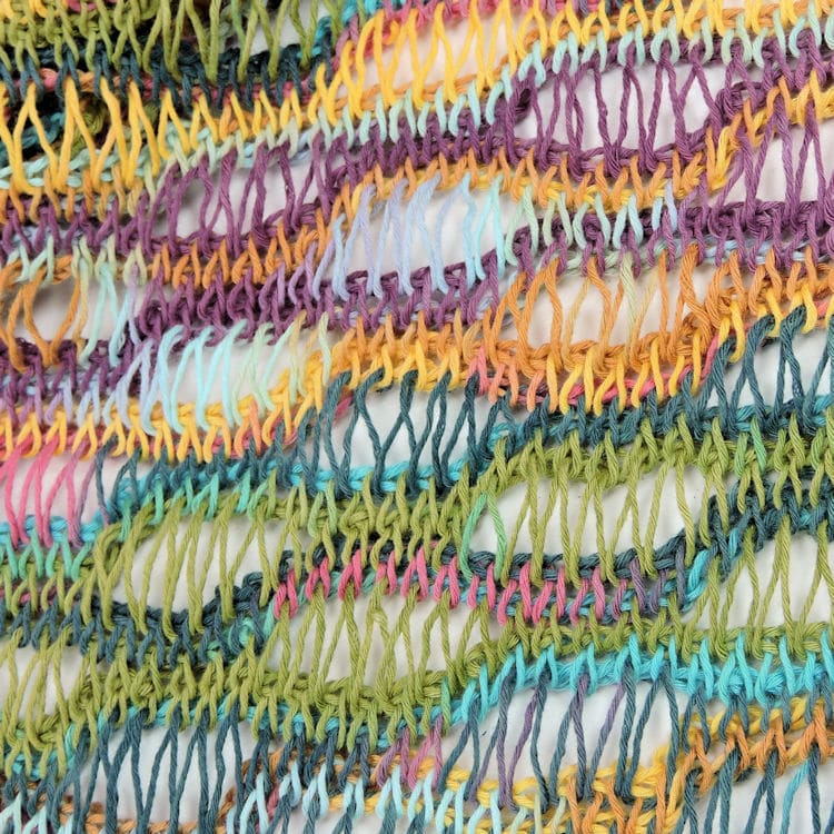 Crochet Tunisian Entwined Helix Scarf or Cowl
