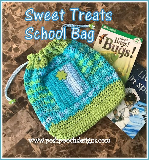 Crochet Sweet Treats School Bag