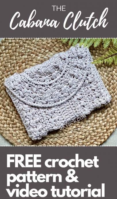 Free Crochet Pattern: Beautiful Cabana Clutch