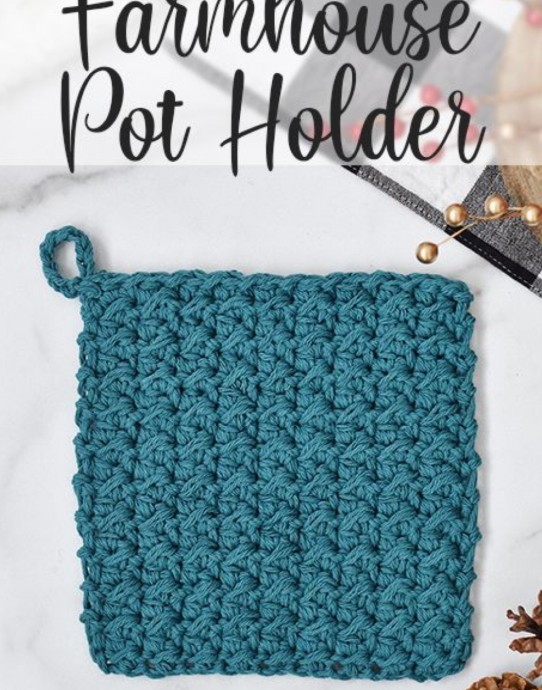 Crochet Farmhouse Potholder