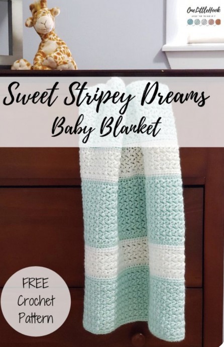 Modern Crochet Baby Blanket