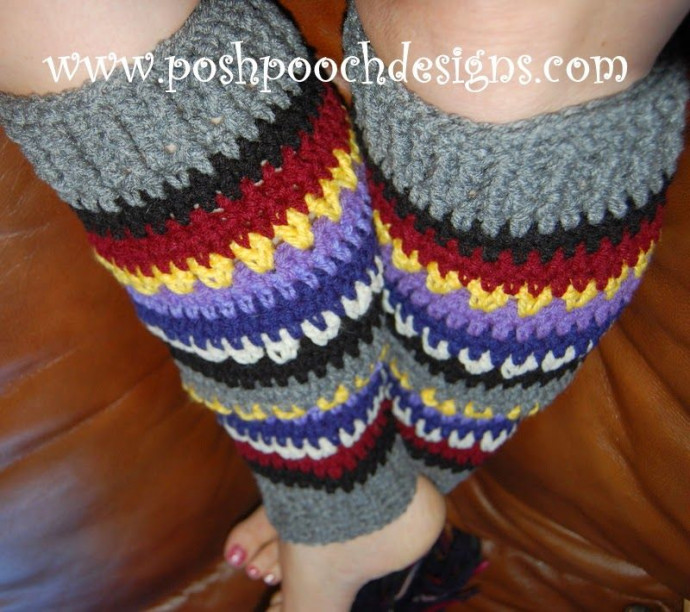 Crochet Yarn Stash Busting Leg Warmers