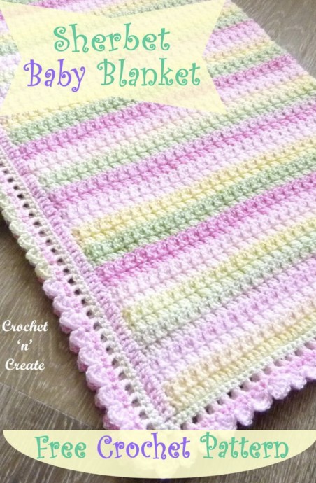 Crochet Sherbet Baby Blanket