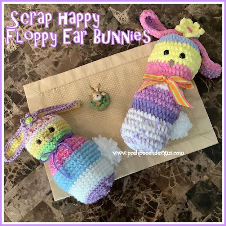 Crochet Scrap Happy Floppy Ear Bunny: A Fun and Whimsical Craft Project for Everyone