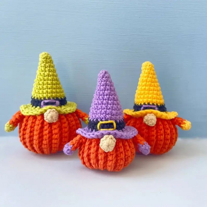 Create Your Own Adorable Crochet Pumpkin Gnome for Festive Fall Decor