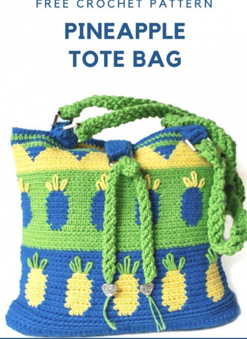 Crochet Pineapple Tote Bag – FREE CROCHET PATTERN — Craftorator
