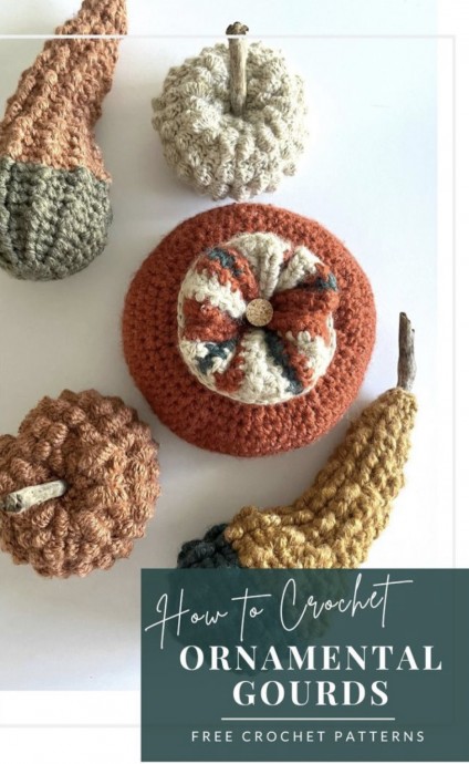 Crafting Unique Crochet Ornamental Gourds for Home Decor