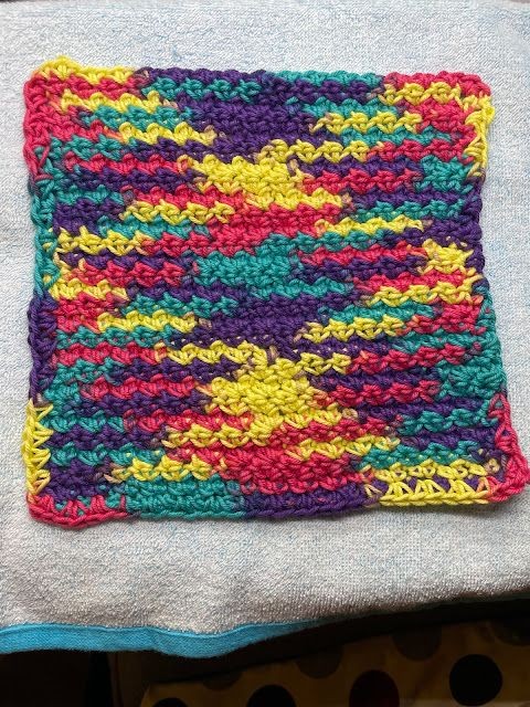 Create a Beautiful and Functional Crochet Dishcloth Using the Bushy Stitch Technique
