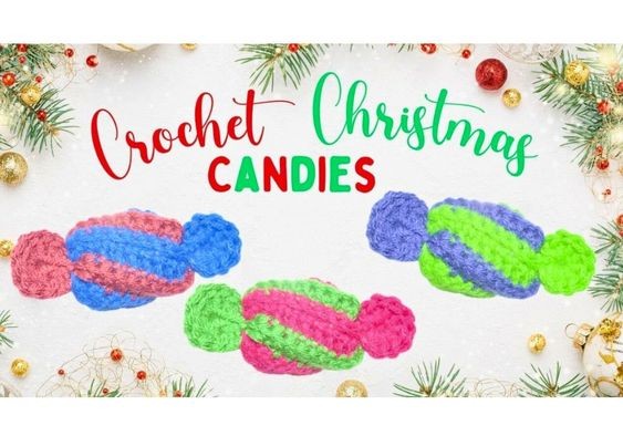 Create Adorable Crochet Candy Ornaments for Your Holiday Decor Create Adorable Crochet Candy Ornaments for Your Holiday Decor