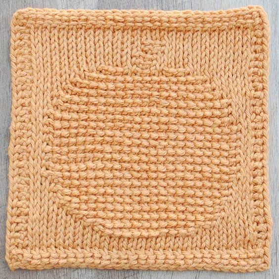 Crochet Pumpkin Dishcloth