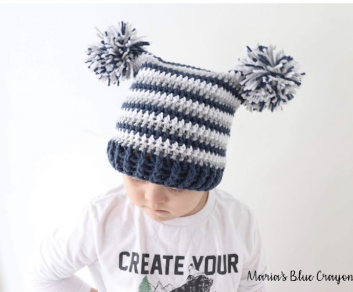 Keep Your Baby Cozy This Winter with Adorable Double Pom Pom Hats Keep Your Baby Cozy This Winter with Adorable Double Pom Pom Hats
