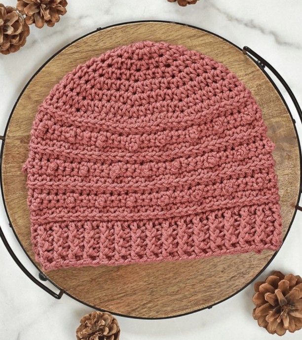 Crochet Picot Beanie (Free Pattern)