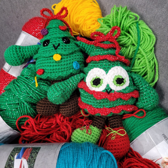 Create Whimsical Crochet Christmas Tree Buddies Toys for Holiday Cheer