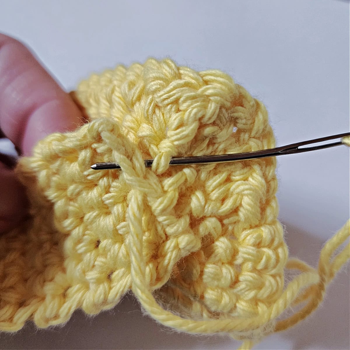 Crochet Lemon Dish Scrubby
