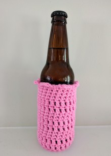 Create Your Own "Little Bit Fancy" Beverage Coozie with This Simple Crochet Pattern