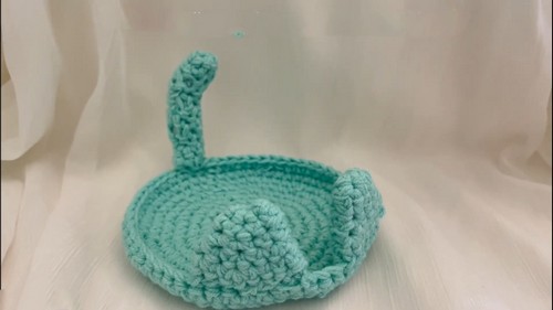 Crochet Cat Coaster